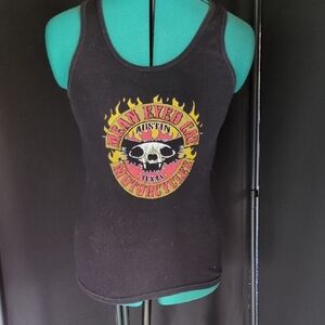 American Apparel Black Graphic Tank Top